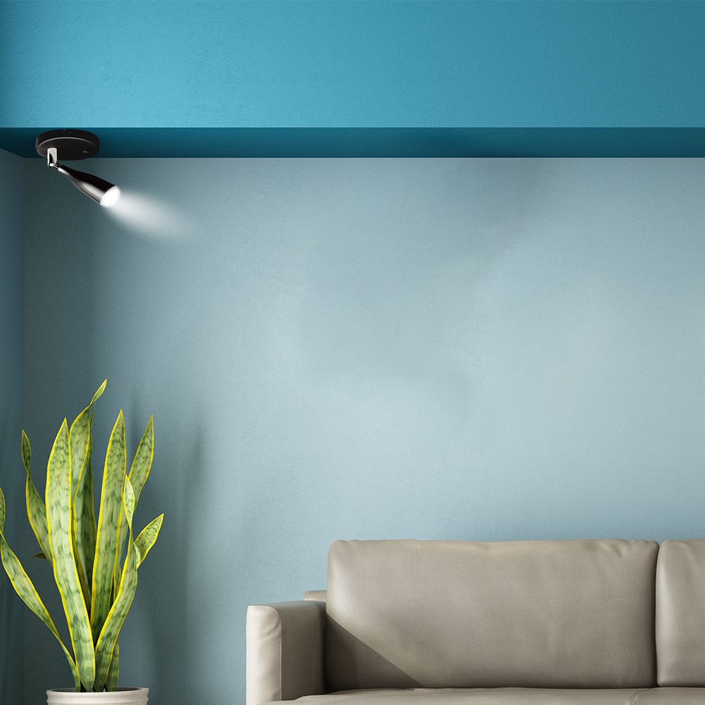 4.5W Kinkiet LED z wyłącznikiem / Barwa:3000K / Czarny