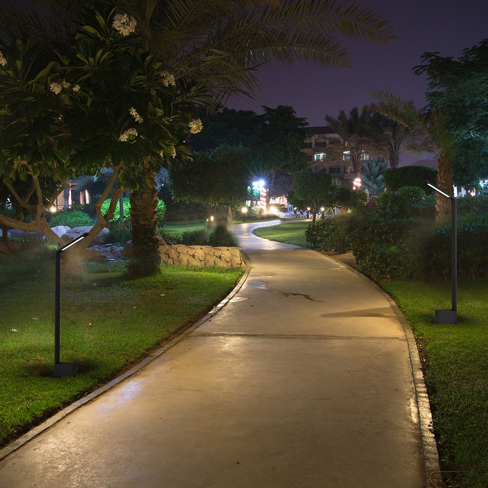 5W Słupek ogrodowy LED / Barwa:4000K / IP65 / Obudowa: Czarny