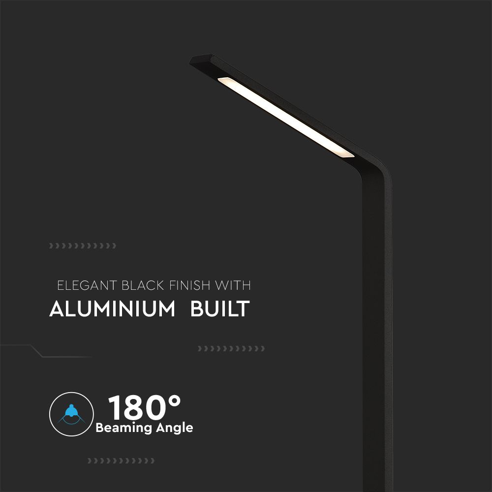 5W Słupek ogrodowy LED / Barwa:4000K / IP65 / Obudowa: Czarny