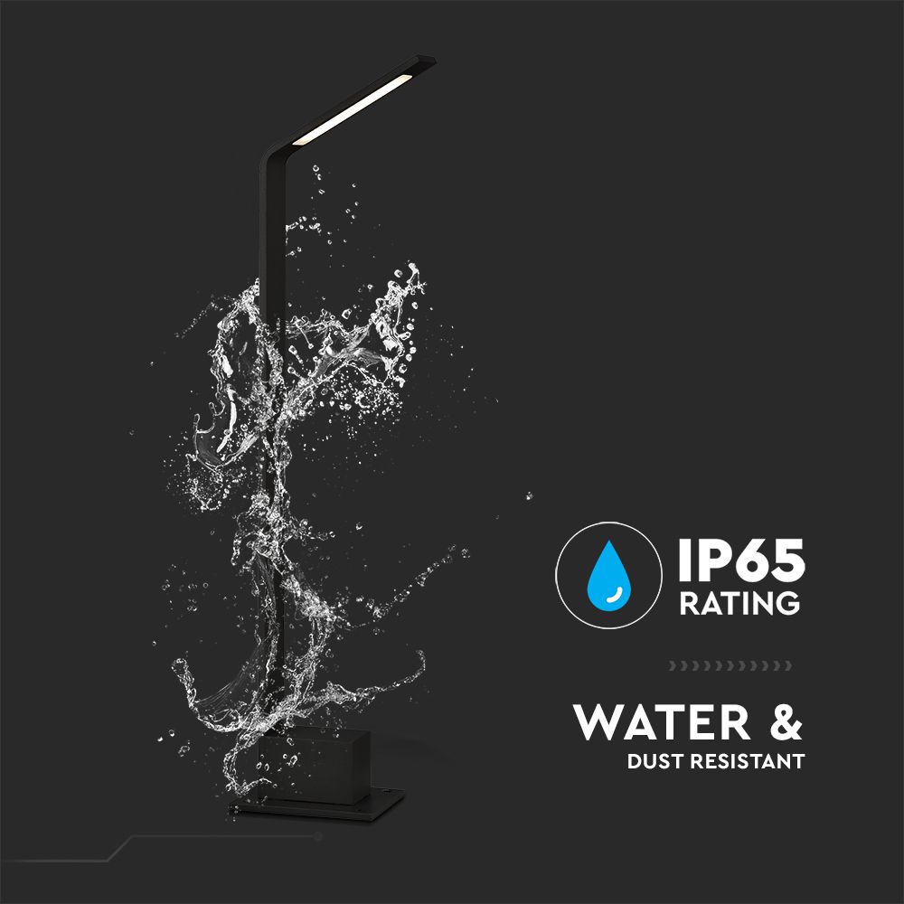 5W Słupek ogrodowy LED / Barwa:4000K / IP65 / Obudowa: Czarny