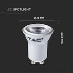 2W GU10 Żarówka LED mini MR11 / Chip SAMSUNG / Barwa:4000K / Trzonek:GU10
