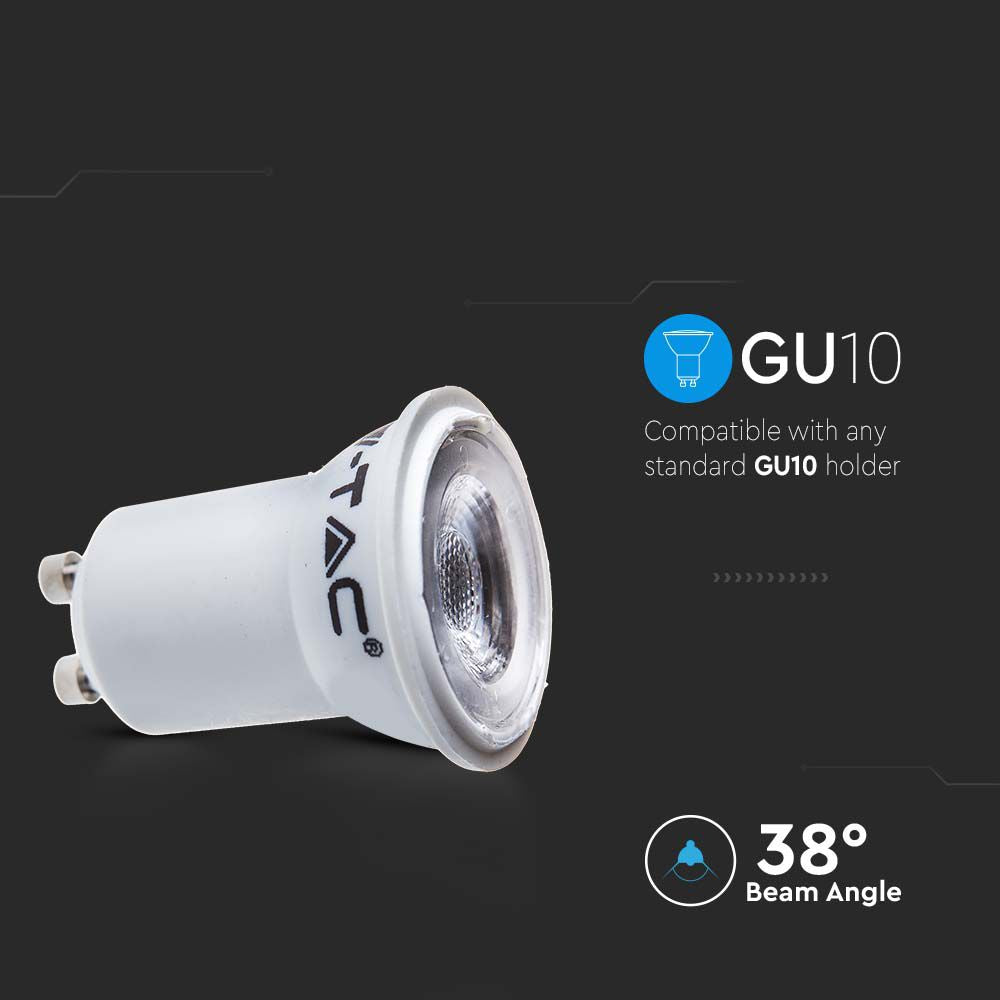 2W GU10 Żarówka LED mini MR11 / Chip SAMSUNG / Barwa:6400K / Trzonek:GU10