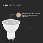 7.5W GU10 Żarówka LED / Chip SAMSUNG / Barwa:3000K / Kąt 110' / Trzonek:GU10
