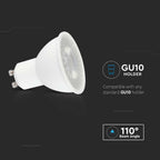 7.5W GU10 Żarówka LED / Chip SAMSUNG / Barwa:3000K / Kąt 110' / Trzonek:GU10