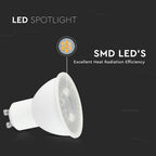 7.5W GU10 Żarówka LED / Barwa:3000K / Kąt 110' / Trzonek:GU10