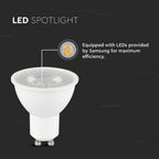 7.5W GU10 Żarówka LED / Chip SAMSUNG / Barwa:4000K / Kąt 110' / Trzonek:GU10