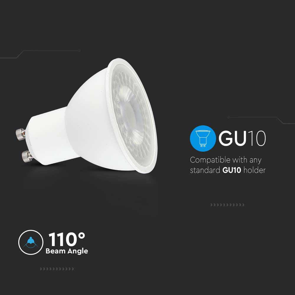 7.5W GU10 Żarówka LED / Chip SAMSUNG / Barwa:4000K / Kąt 110' / Trzonek:GU10