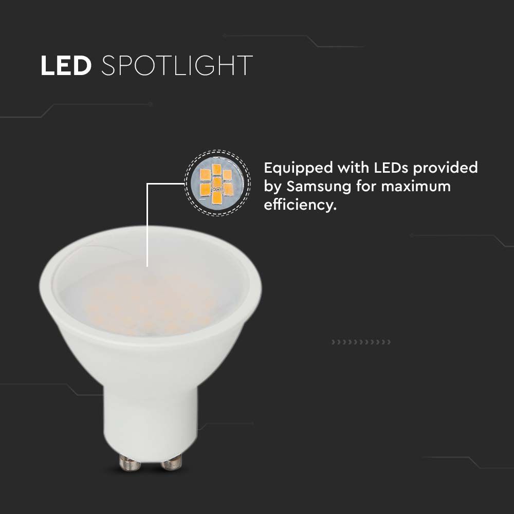 10W GU10 Żarówka LED / Chip SAMSUNG / Barwa:3000K / Trzonek:GU10