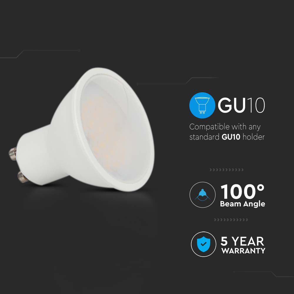 10W GU10 Żarówka LED / Chip SAMSUNG / Barwa:3000K / Trzonek:GU10