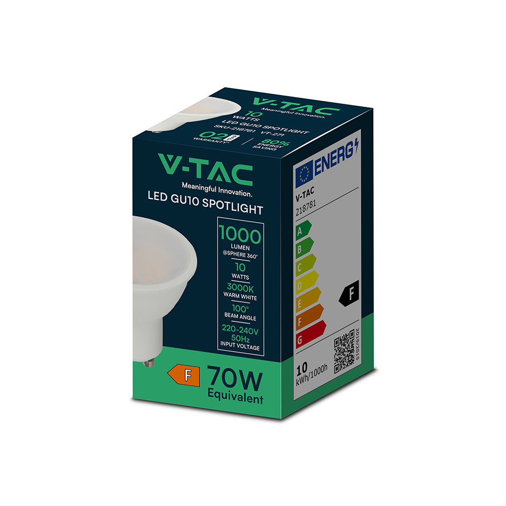 10W GU10 Żarówka LED / Barwa:4000K / Trzonek:GU10