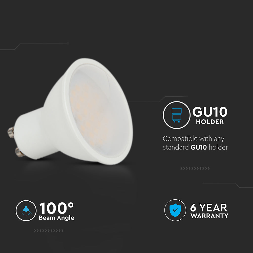 10W GU10 Żarówka LED / Chip CREE / Barwa:4000K / Trzonek:GU10 / 6 Lat gwarancji