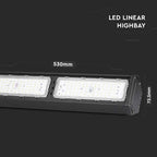 100W Liniowa Oprawa Highbay LED / Chip SAMSUNG / Barwa:6500K / Obudowa: Czarna / Wydajność: 120lm/w / Kąt 120'