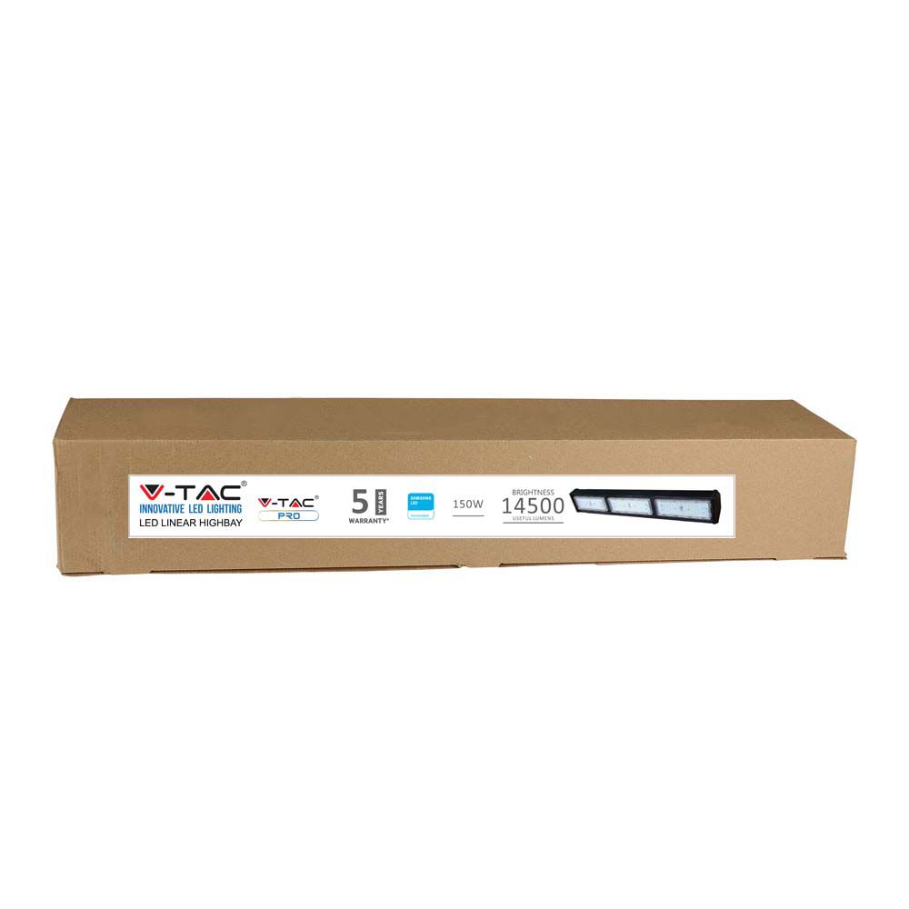 150W Liniowa Oprawa Highbay LED / Chip SAMSUNG / Barwa:4000K / Obudowa: Czarna / Wydajność: 120lm/w / Kąt 120'