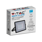 30W Naświetlacz LED SMD / Chip SAMSUNG / Przewód: 1m / Barwa:6500K / Obudowa: Czarna