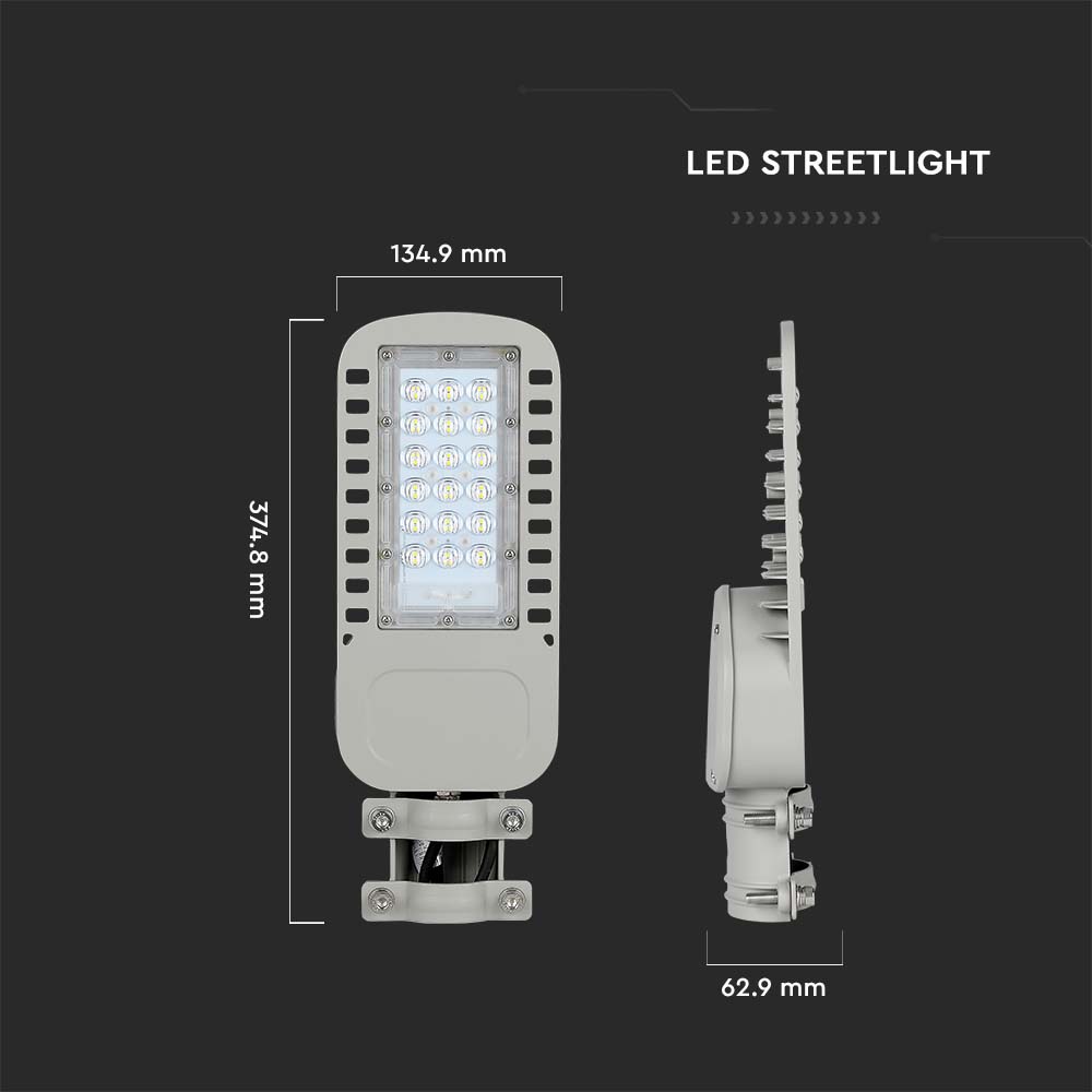 30W Lampa uliczna LED Slim / Chip SAMSUNG / Barwa:6500K / Wydajność: 135lm/w
