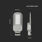 50W Lampa uliczna LED Slim / Chip SAMSUNG / Barwa:4000K / Wydajność: 135lm/w