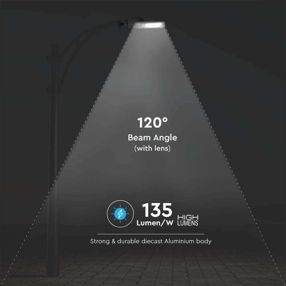 50W Lampa uliczna LED Slim / Chip SAMSUNG / Barwa:4000K / Wydajność: 135lm/w