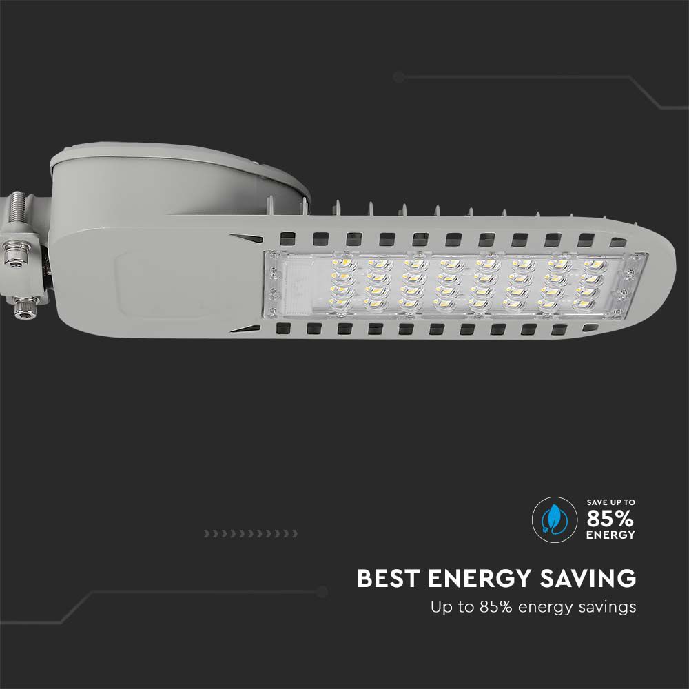 50W Lampa uliczna LED Slim / Chip SAMSUNG / Barwa:6400K / Wydajność: 135lm/w