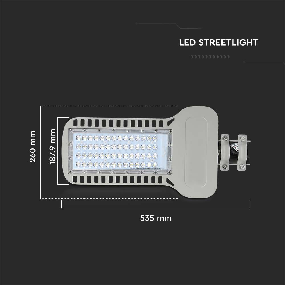 100W Lampa uliczna LED Slim / Chip SAMSUNG / Barwa:6400K / Wydajność: 135lm/w