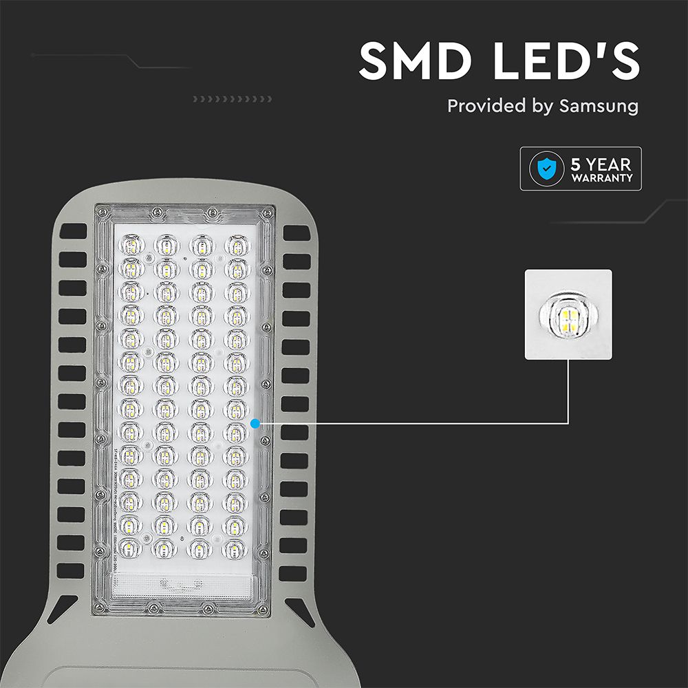 100W Lampa uliczna LED Slim / Chip SAMSUNG / Barwa:6400K / Wydajność: 135lm/w