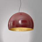 żyrandol Compo 3/4 bool ( dia 600) burgundy/gold 1xE27