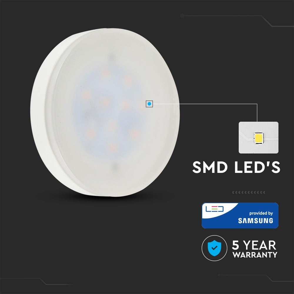 7W Żarówka LED / Chip SAMSUNG / Barwa:4000K / Trzonek:GX53