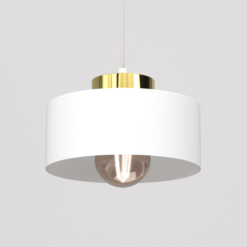 żyrandol Marti white/gold 1xE27