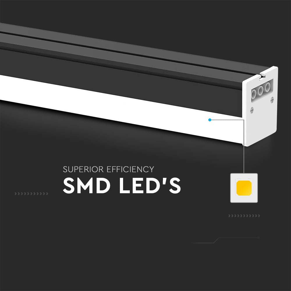 40W Oprawa Liniowa LED / Barwa: 6500K / Obudowa: Czarna
