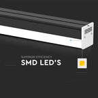 40W Oprawa Liniowa LED / Barwa: 6500K / Obudowa: Czarna