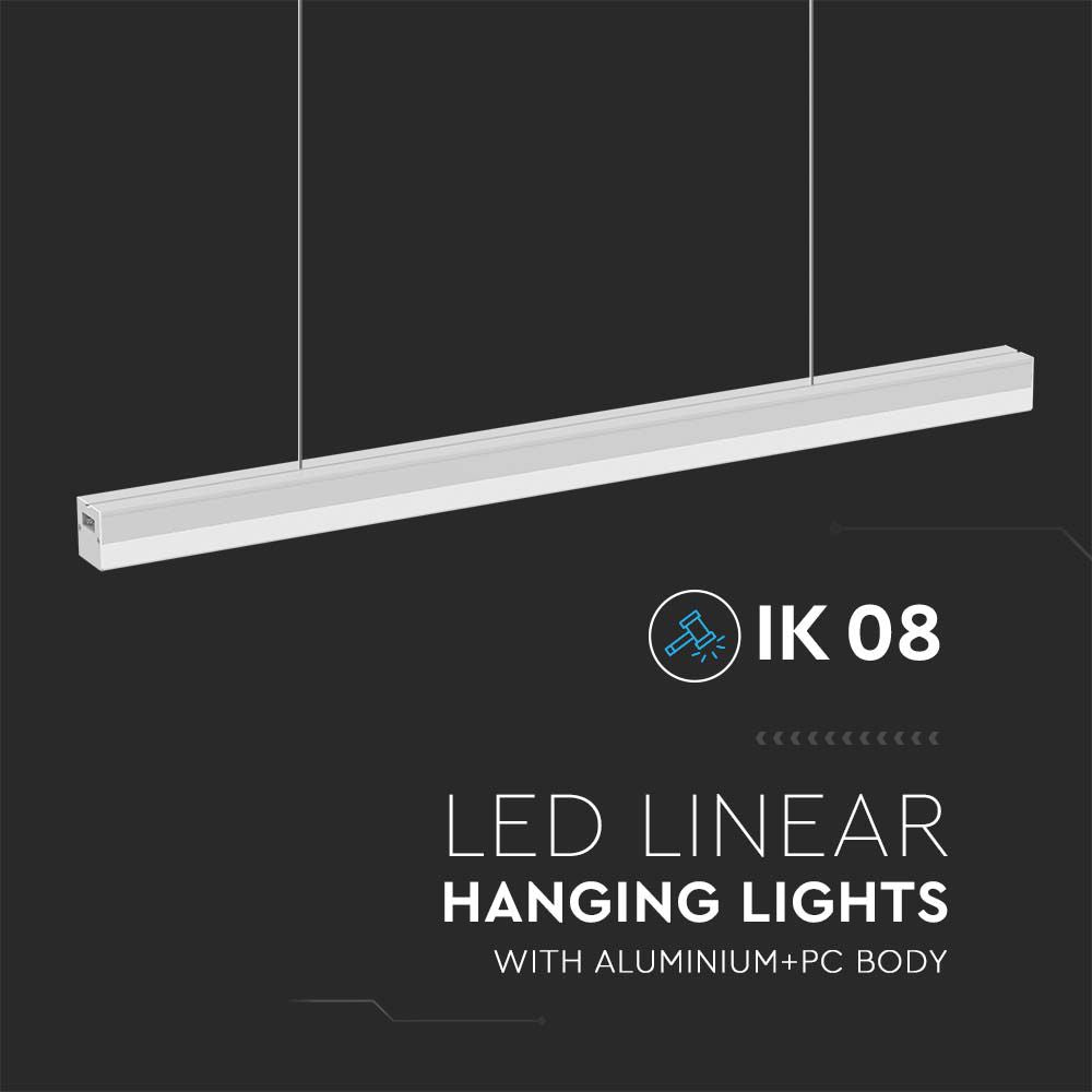 40W Oprawa Liniowa LED / Barwa: 6500K / Obudowa: Biała