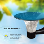 15W Lampa Ścienna LED Solarna / Bateria: LiFePO4 3.2V 6000mA / Barwa: 6000K+4000K / Kolor: Czarny