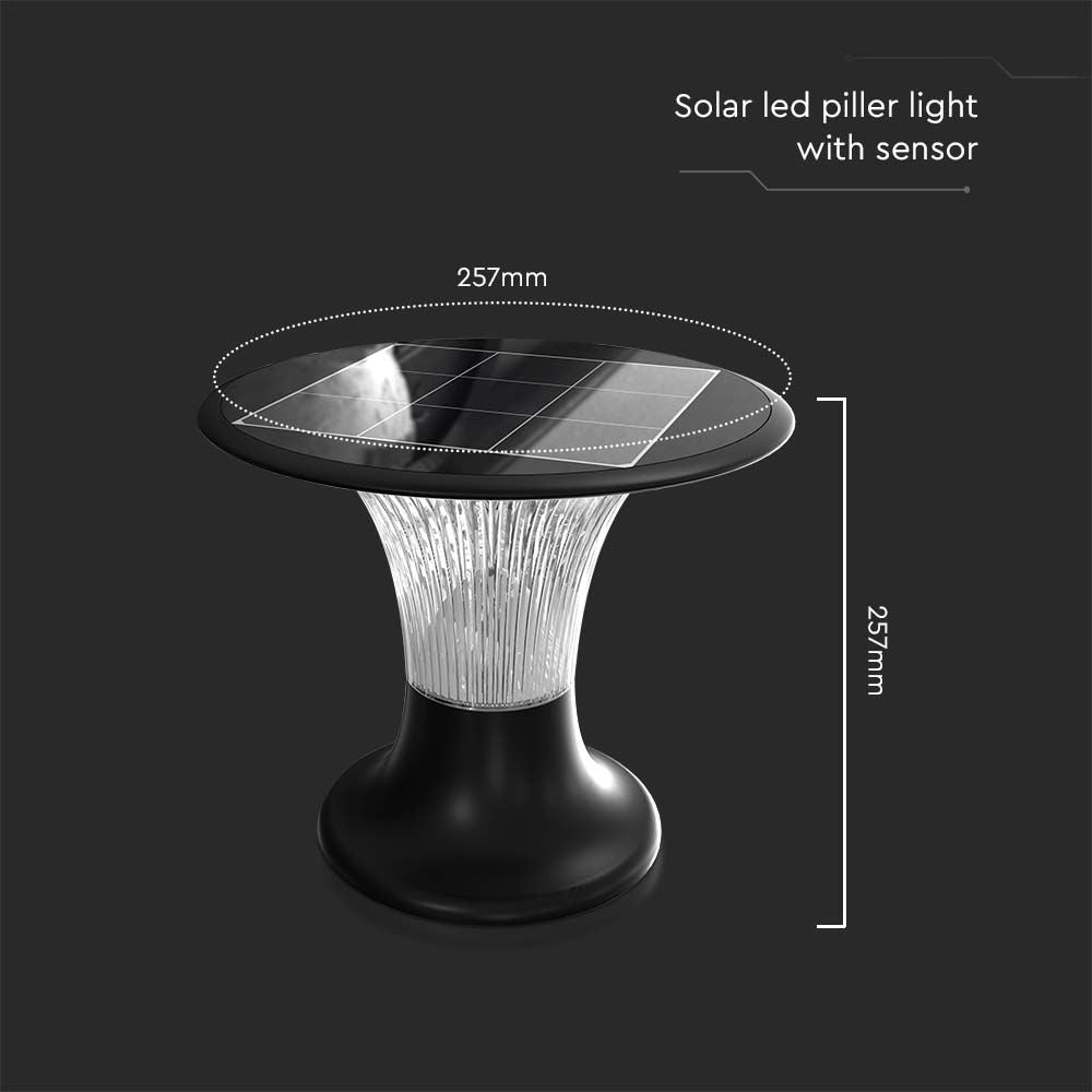 15W Lampa LED / Bateria: LiFePO4 3.2V 6000mA / Barwa: 6000K+4000K / Kolor: Czarny