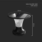 15W Lampa LED / Bateria: LiFePO4 3.2V 6000mA / Barwa: 6000K+4000K / Kolor: Czarny