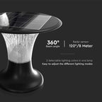 15W Lampa LED / Bateria: LiFePO4 3.2V 6000mA / Barwa: 6000K+4000K / Kolor: Czarny