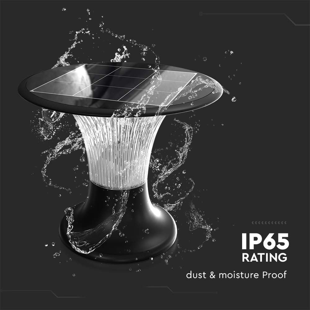 15W Lampa LED / Bateria: LiFePO4 3.2V 6000mA / Barwa: 6000K+4000K / Kolor: Czarny