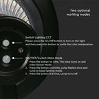 15W Słupek LED Solarny / Bateria: LiFePO4 3.2V 6000mA / Barwa: 6000K+4000K / Kolor: Czarny