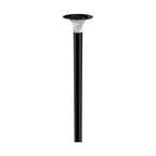 15W Słupek LED Solarny / Bateria: LiFePO4 3.2V 6000mA / Barwa: 6000K+4000K / Kolor: Czarny