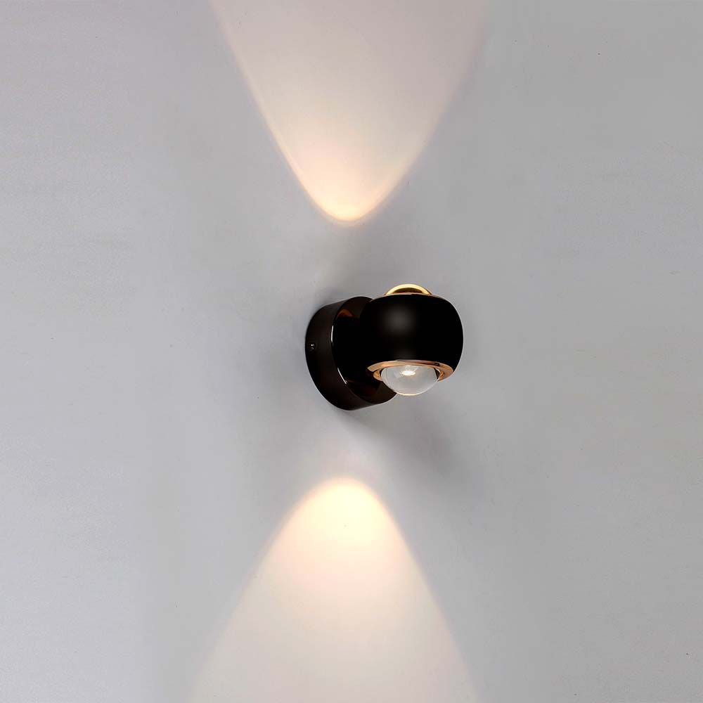 10W LED Lampa Ścienna LED / Barwa: 3000K / Obudowa: Czarna