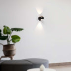 10W LED Lampa Ścienna LED / Barwa: 3000K / Obudowa: Czarna