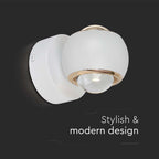 10W LED Lampa Ścienna LED / Barwa: 3000K / Obudowa: Biała