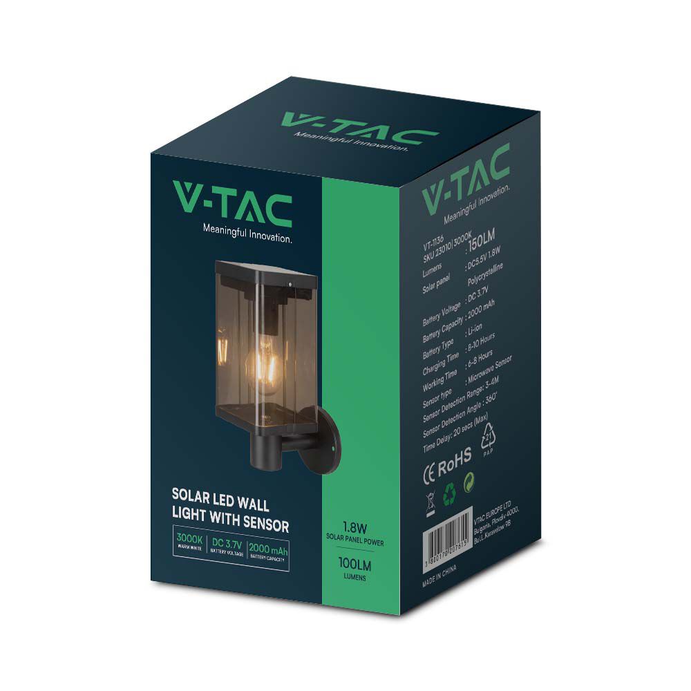 2.5W Lampa Ścienna LED / Trzonek: E27 / Barwa: 3000K