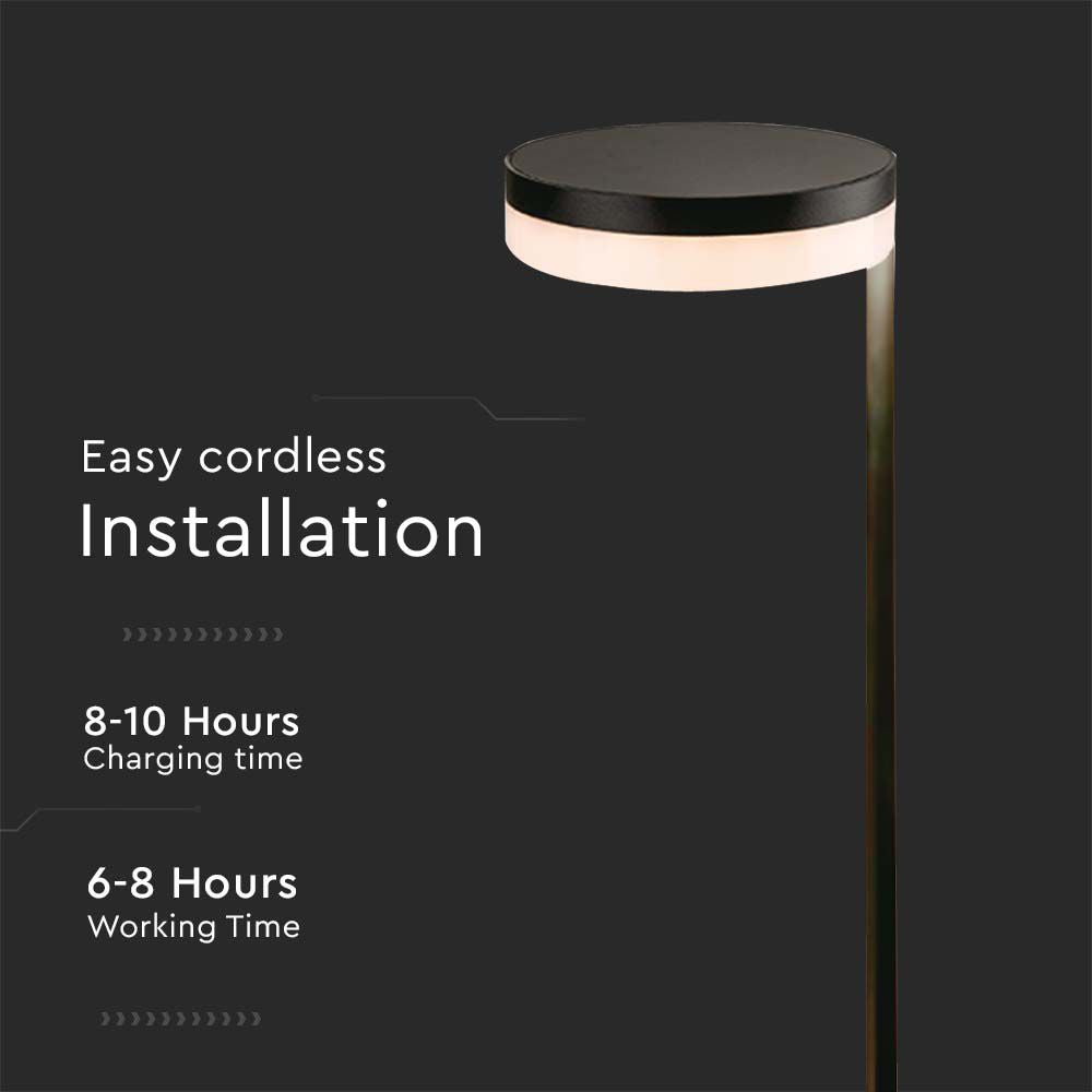 2W Lampa Ogrodowa LED Solarna / Barwa: 3000K