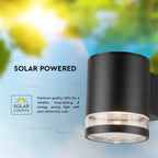 1W Lampa Ścienna LED SMD solarna / Barwa: 3000K / Obudowa: Czarna