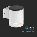 1W Lampa Ścienna LED SMD solarna / Barwa: 3000K / Obudowa: Biała
