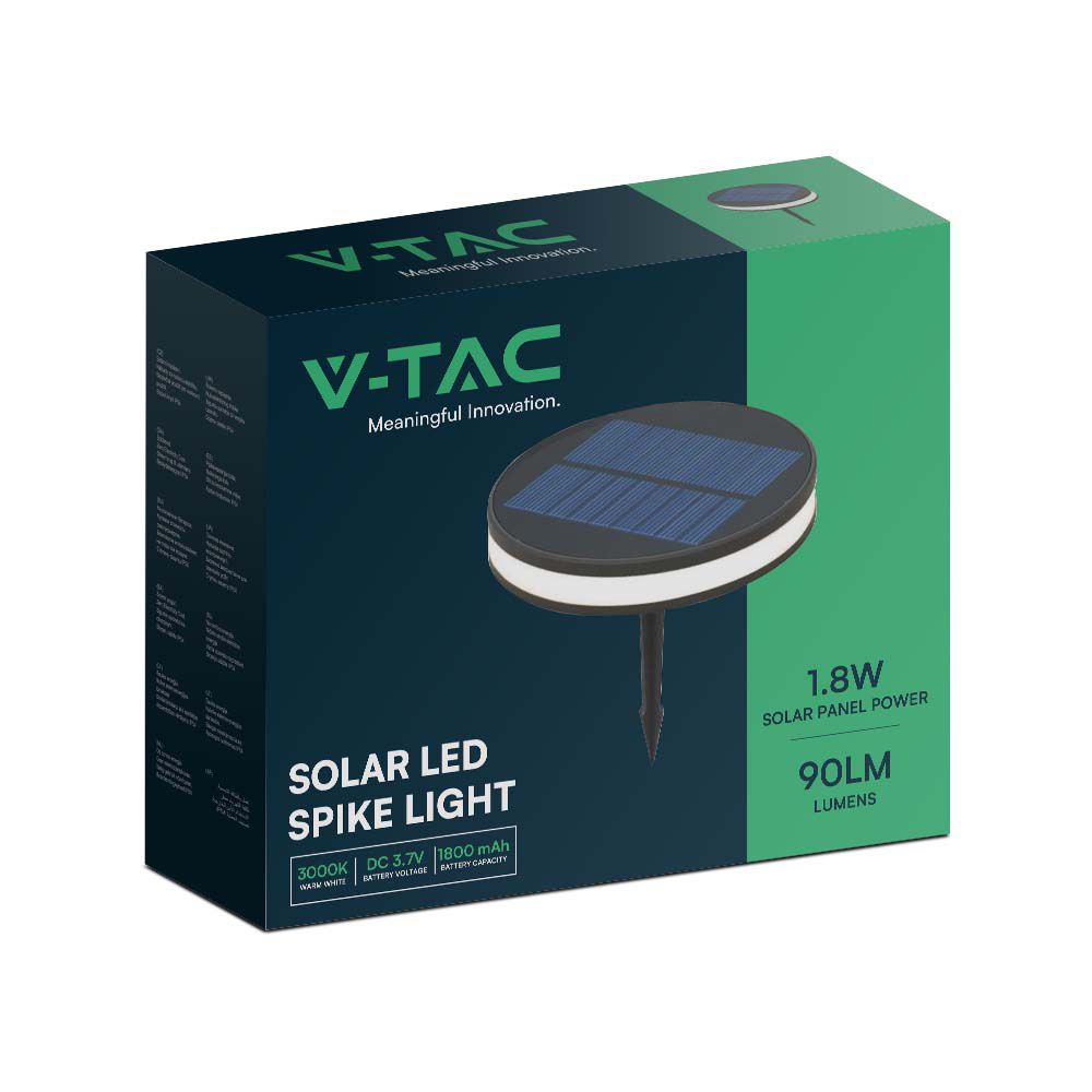 2W Lampa LED SMD solarna / Barwa: 3000K