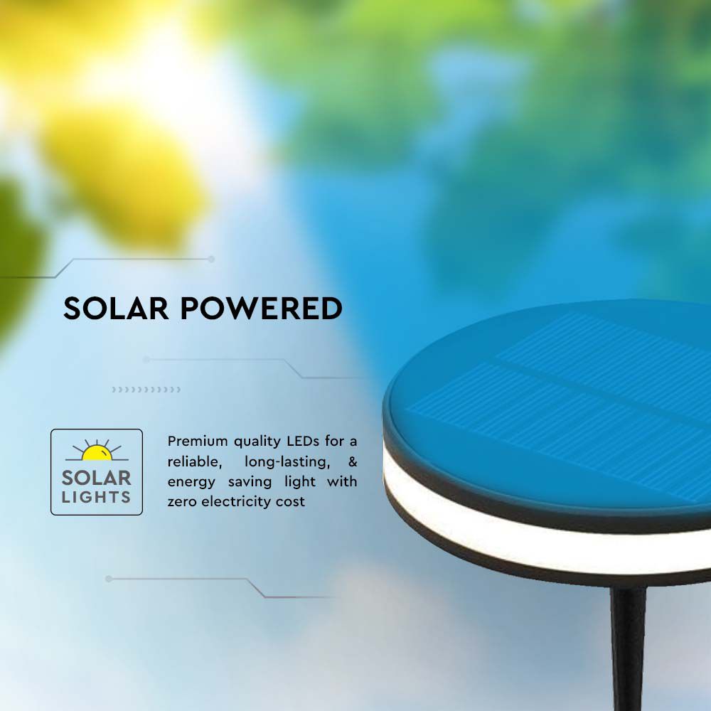 2W Lampa LED SMD solarna / Barwa: 3000K