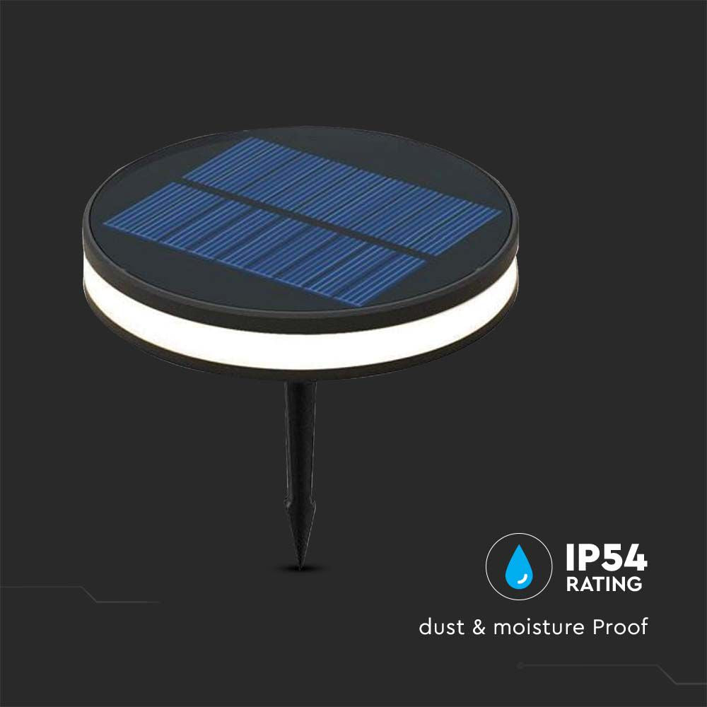 2W Lampa LED SMD solarna / Barwa: 3000K