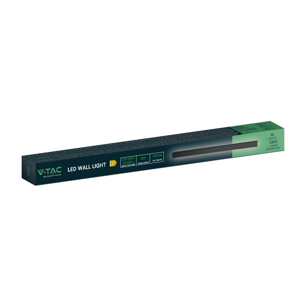 16W Lampa ścienna LED (1010*60*50mm) / Barwa: 4000K / Obudowa: Czarna