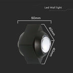 2W Oprawa COB Downlight LED / Barwa: 4000K / Obudowa: Czarna