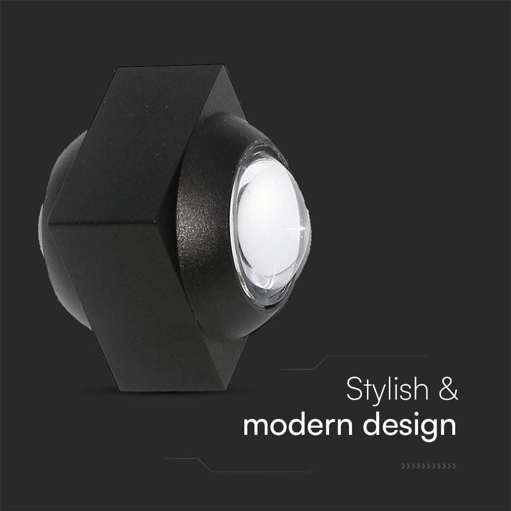 2W Oprawa COB Downlight LED / Barwa: 3000K / Obudowa: Czarna